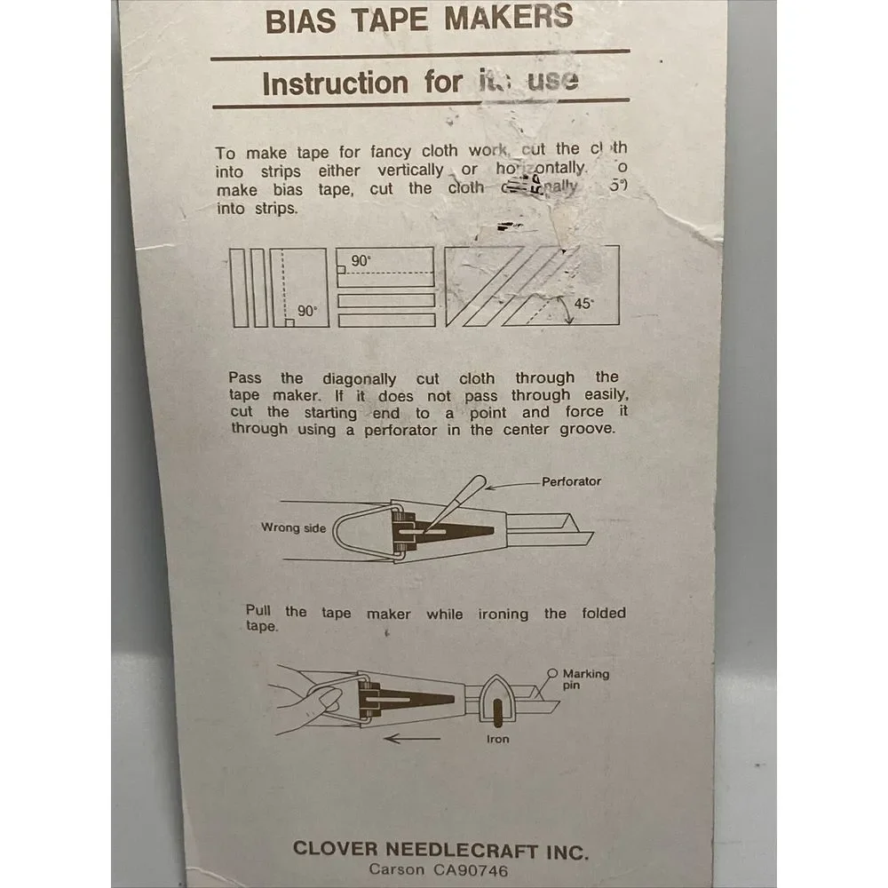 CLOVER CLO464-50‎ BIAS TAPE MAKER 50MM 2